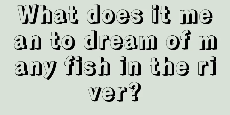 What does it mean to dream of many fish in the river?