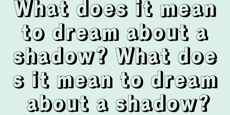 What does it mean to dream about a shadow? What does it mean to dream about a shadow?