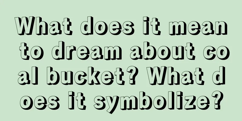 What does it mean to dream about coal bucket? What does it symbolize?