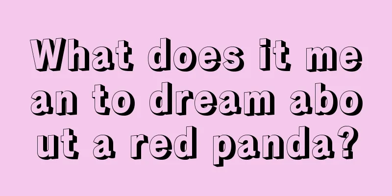 What does it mean to dream about a red panda?