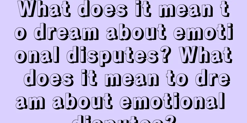 What does it mean to dream about emotional disputes? What does it mean to dream about emotional disputes?