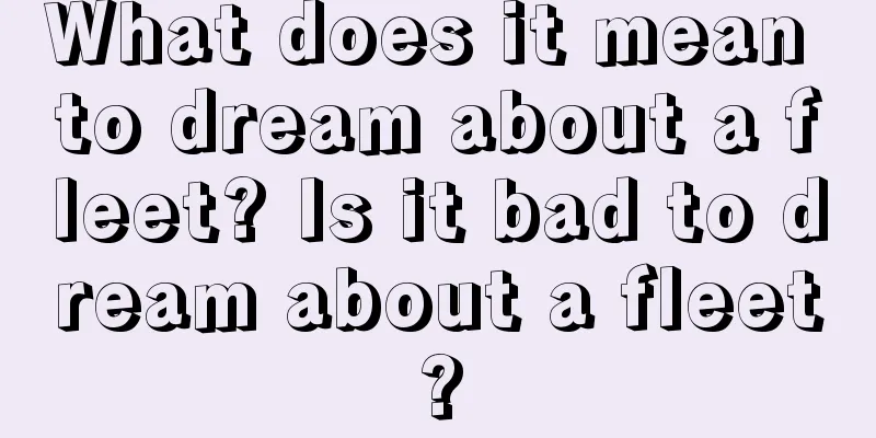 What does it mean to dream about a fleet? Is it bad to dream about a fleet?