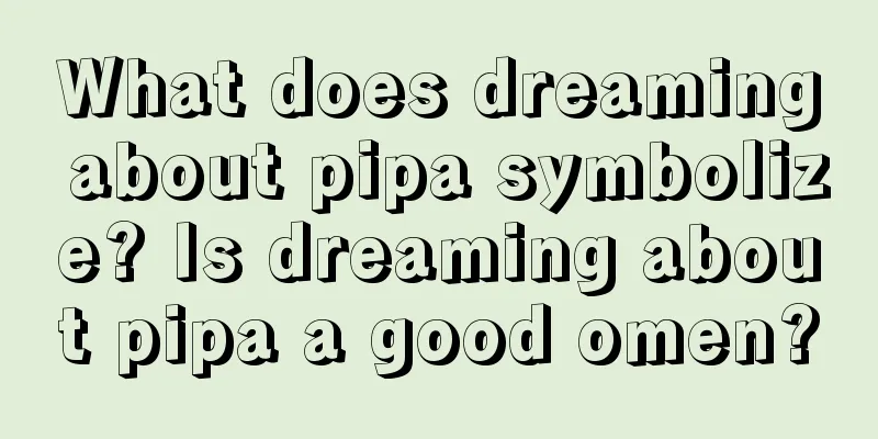 What does dreaming about pipa symbolize? Is dreaming about pipa a good omen?