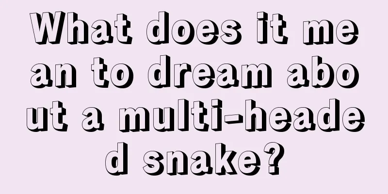 What does it mean to dream about a multi-headed snake?