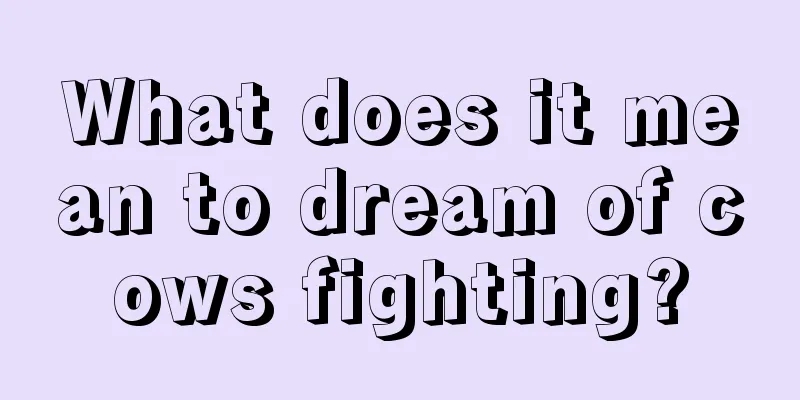 What does it mean to dream of cows fighting?