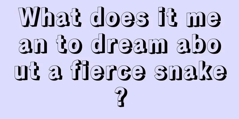 What does it mean to dream about a fierce snake?