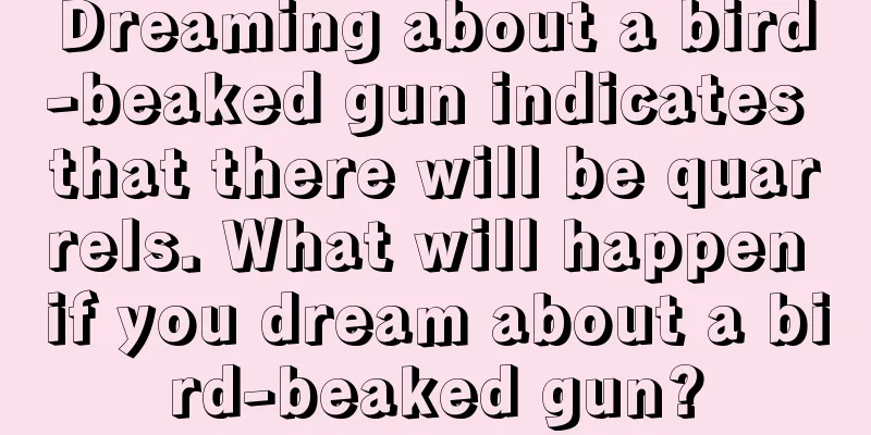 Dreaming about a bird-beaked gun indicates that there will be quarrels. What will happen if you dream about a bird-beaked gun?