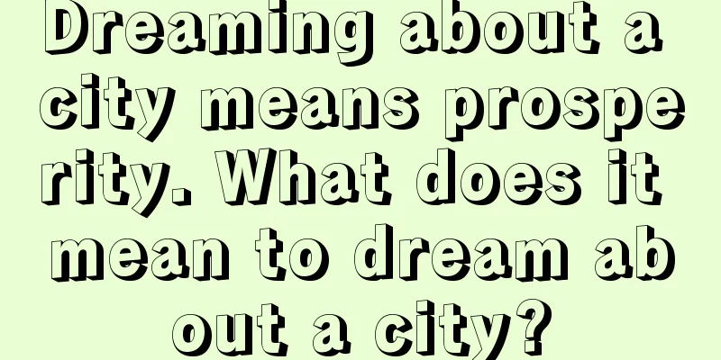 Dreaming about a city means prosperity. What does it mean to dream about a city?