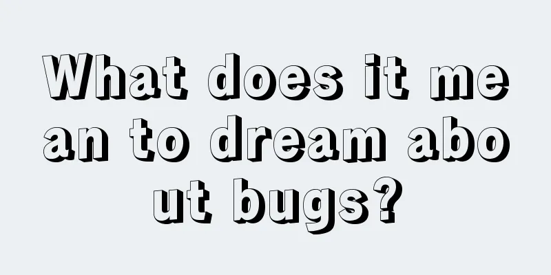 What does it mean to dream about bugs?