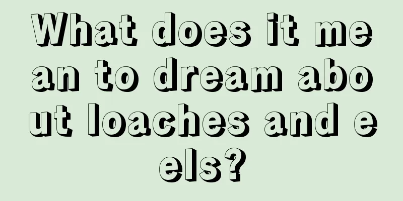 What does it mean to dream about loaches and eels?