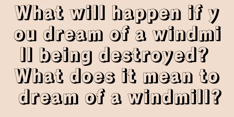 What will happen if you dream of a windmill being destroyed? What does it mean to dream of a windmill?