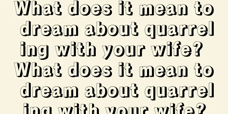 What does it mean to dream about quarreling with your wife? What does it mean to dream about quarreling with your wife?