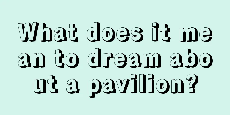 What does it mean to dream about a pavilion?