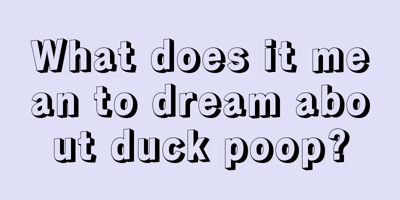 What does it mean to dream about duck poop?