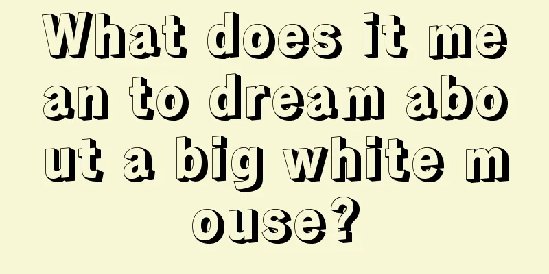 What does it mean to dream about a big white mouse?