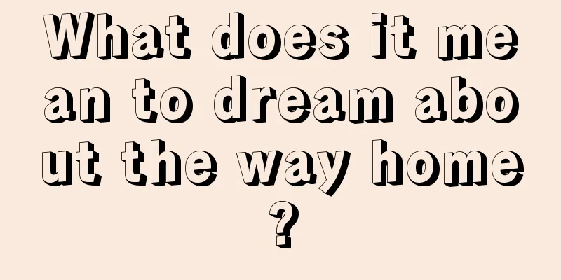 What does it mean to dream about the way home?