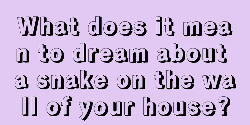 What does it mean to dream about a snake on the wall of your house?