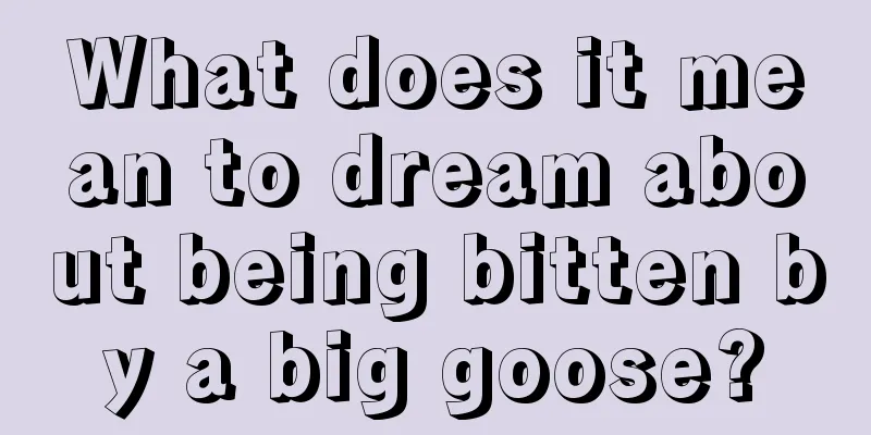 What does it mean to dream about being bitten by a big goose?