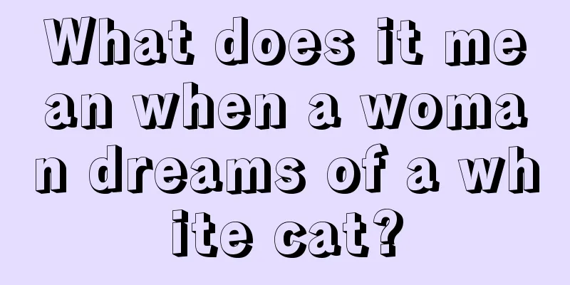 What does it mean when a woman dreams of a white cat?