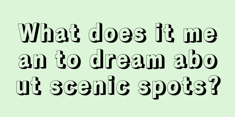 What does it mean to dream about scenic spots?