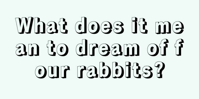 What does it mean to dream of four rabbits?