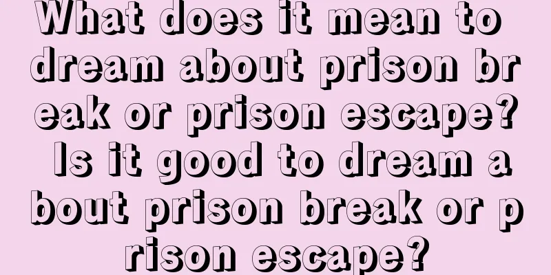 What does it mean to dream about prison break or prison escape? Is it good to dream about prison break or prison escape?