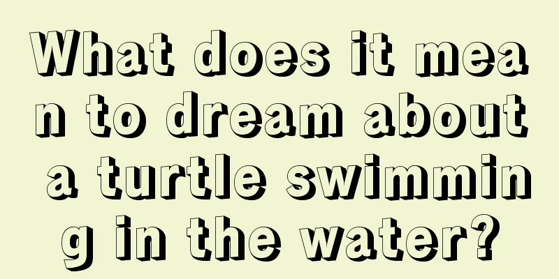 What does it mean to dream about a turtle swimming in the water?