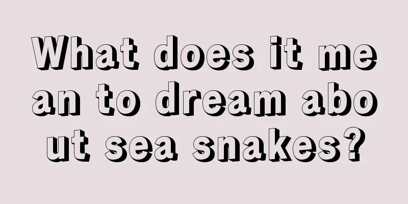 What does it mean to dream about sea snakes?