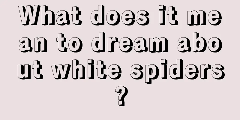 What does it mean to dream about white spiders?