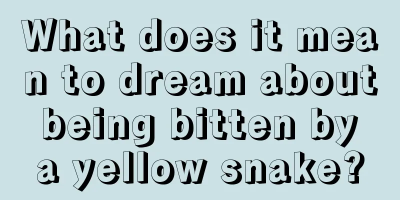 What does it mean to dream about being bitten by a yellow snake?