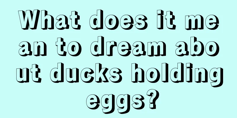 What does it mean to dream about ducks holding eggs?