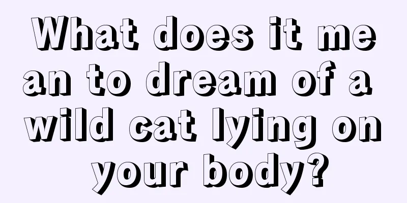 What does it mean to dream of a wild cat lying on your body?