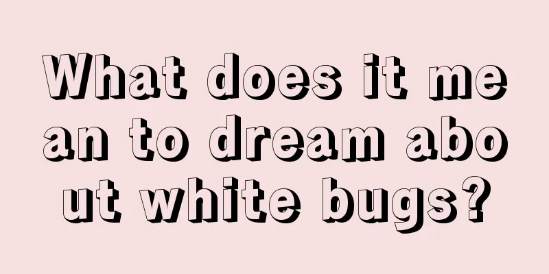 What does it mean to dream about white bugs?