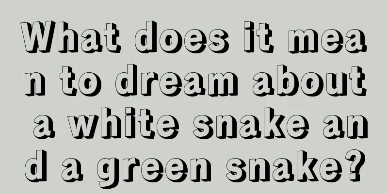 What does it mean to dream about a white snake and a green snake?