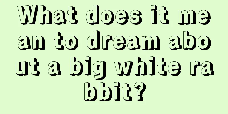 What does it mean to dream about a big white rabbit?