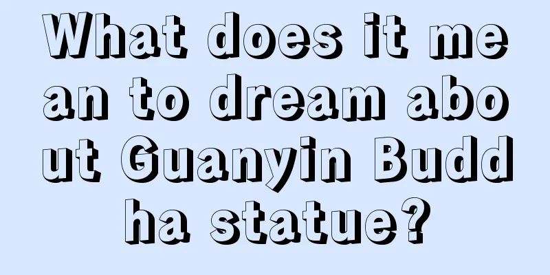 What does it mean to dream about Guanyin Buddha statue?