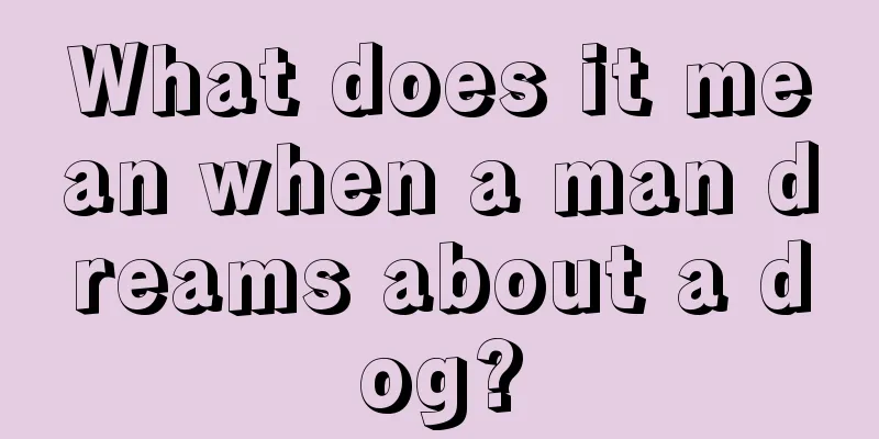 What does it mean when a man dreams about a dog?