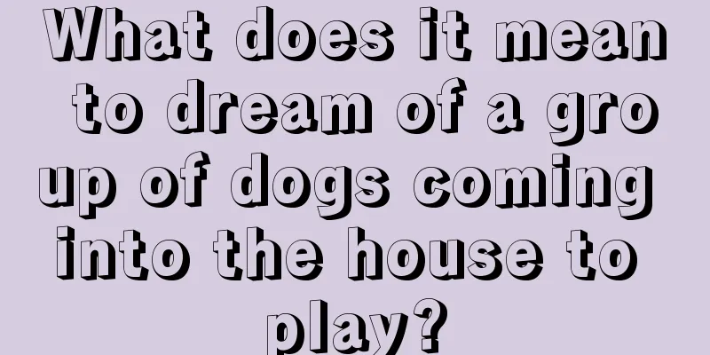 What does it mean to dream of a group of dogs coming into the house to play?