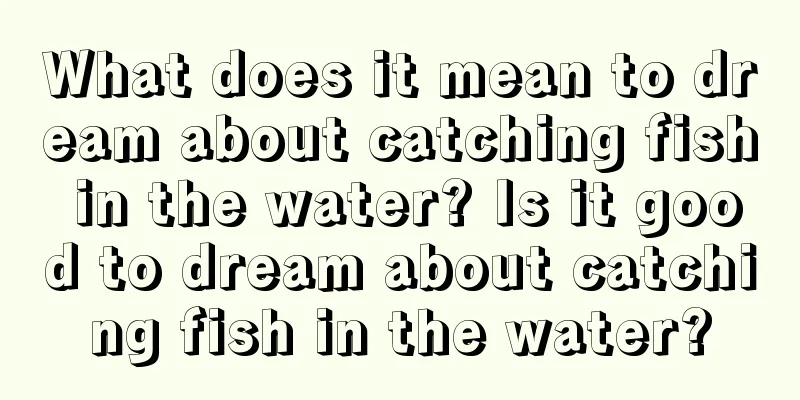 What does it mean to dream about catching fish in the water? Is it good to dream about catching fish in the water?