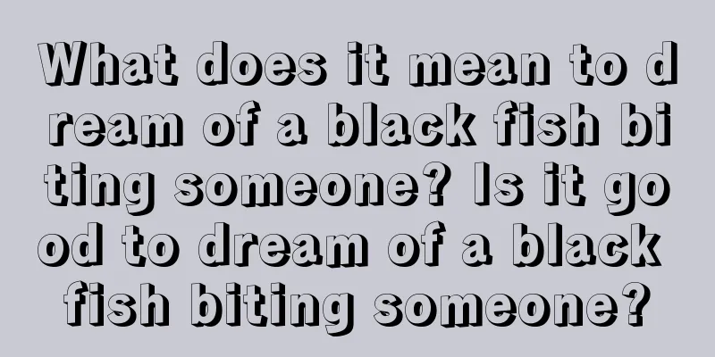 What does it mean to dream of a black fish biting someone? Is it good to dream of a black fish biting someone?