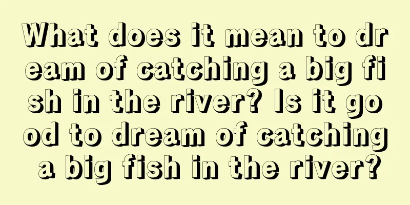 What does it mean to dream of catching a big fish in the river? Is it good to dream of catching a big fish in the river?