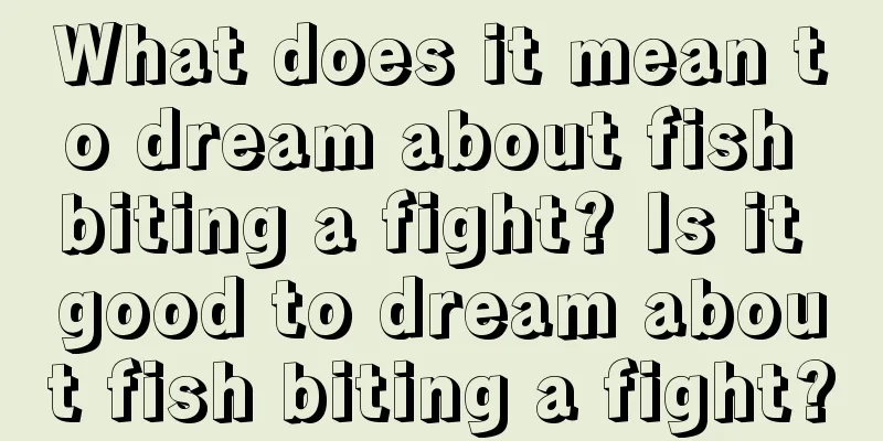 What does it mean to dream about fish biting a fight? Is it good to dream about fish biting a fight?