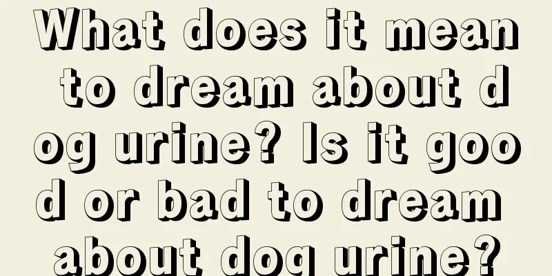 What does it mean to dream about dog urine? Is it good or bad to dream about dog urine?