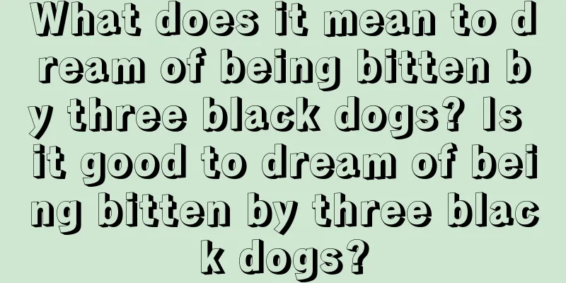 What does it mean to dream of being bitten by three black dogs? Is it good to dream of being bitten by three black dogs?