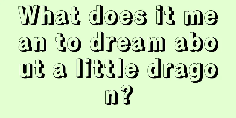 What does it mean to dream about a little dragon?