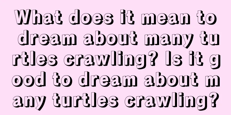 What does it mean to dream about many turtles crawling? Is it good to dream about many turtles crawling?