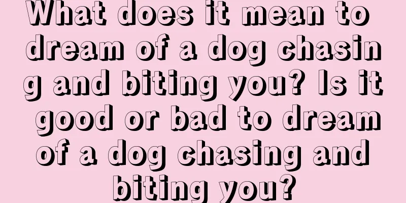 What does it mean to dream of a dog chasing and biting you? Is it good or bad to dream of a dog chasing and biting you?