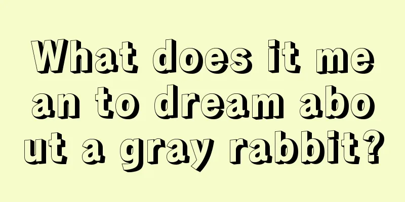 What does it mean to dream about a gray rabbit?