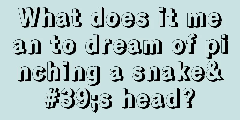 What does it mean to dream of pinching a snake's head?