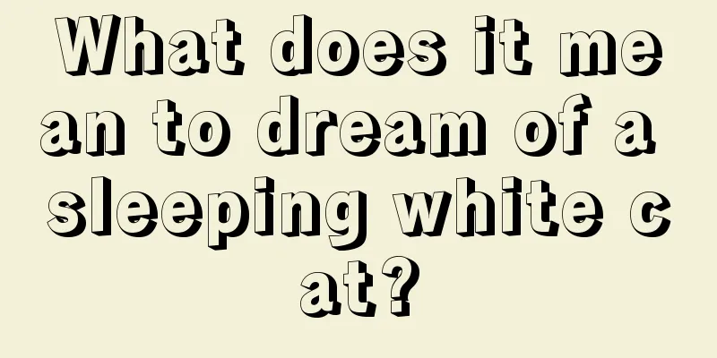 What does it mean to dream of a sleeping white cat?